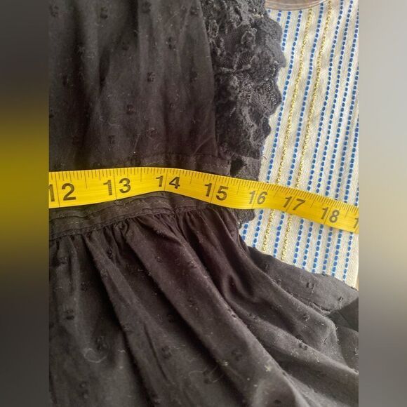 Ulla Johnson Bea Black  Midi Dress Embroidered  Ruffles Sleeve Sz 8 NWT - Picture 15 of 17